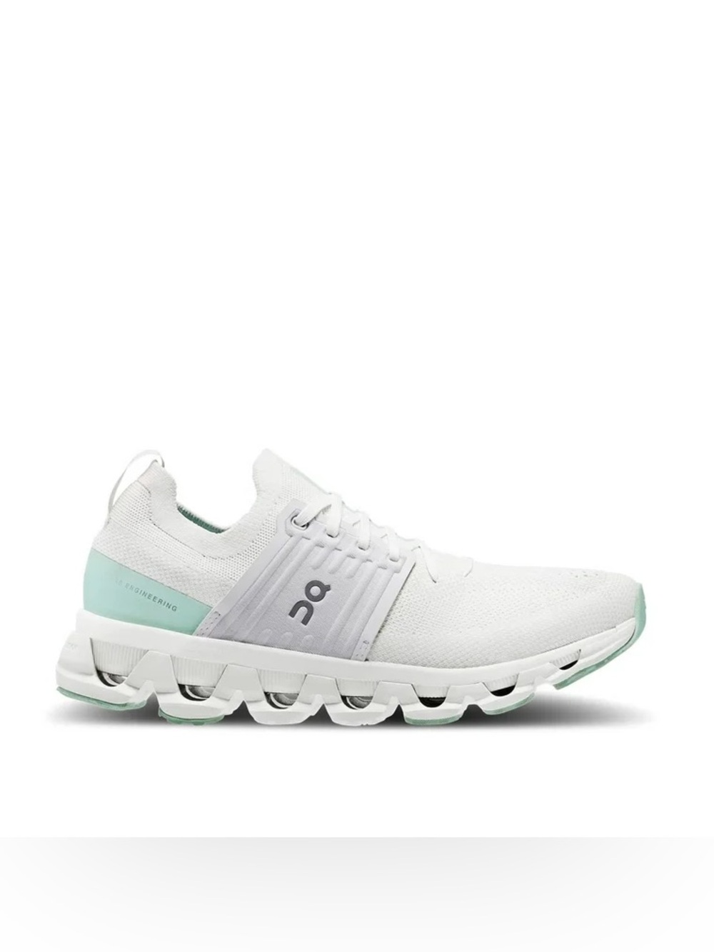 On Running Cloud Running Shoe in White with Mint Accents women’s 10.5 - Picture 1 of 15